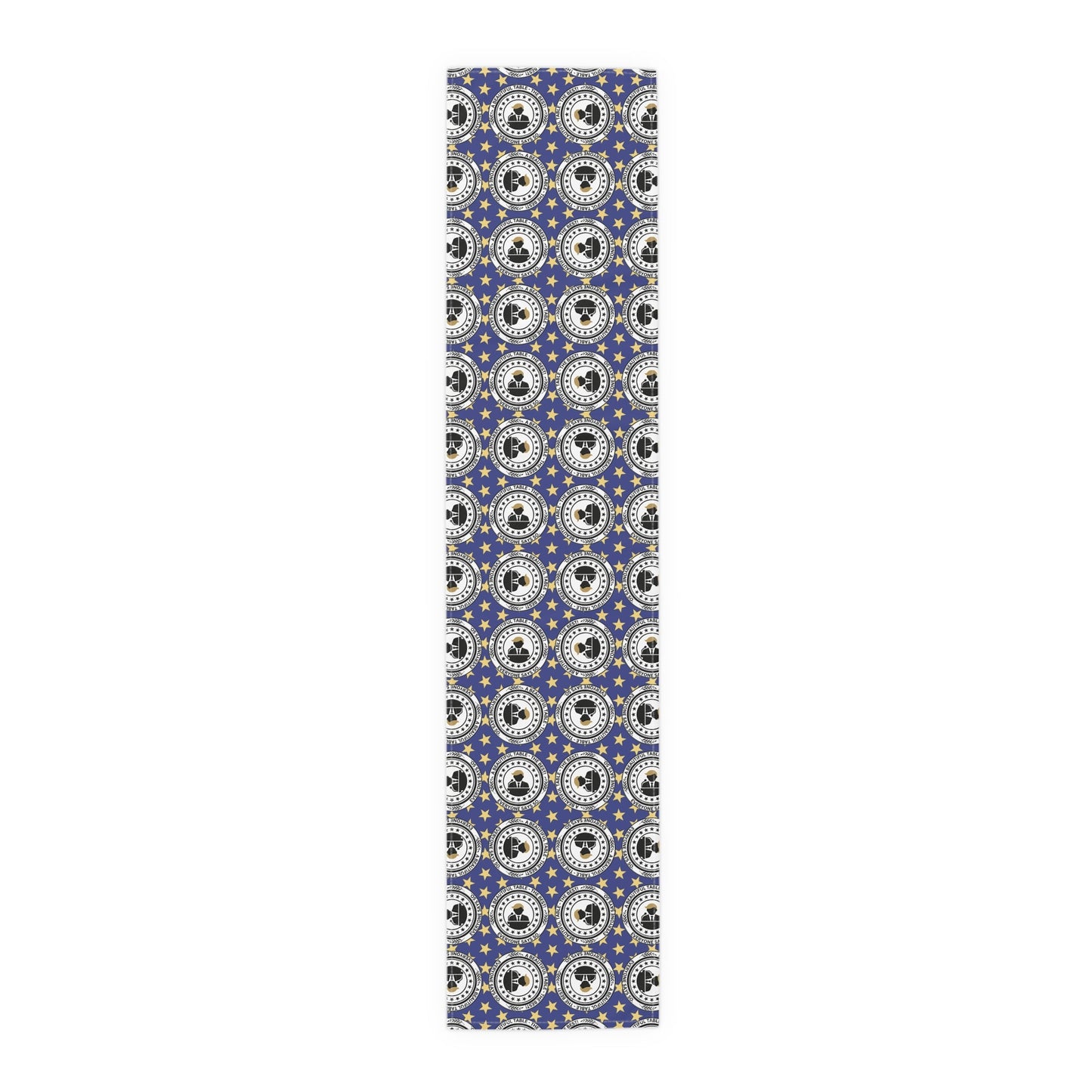 Elegant Faux Seal Pattern Table Runner