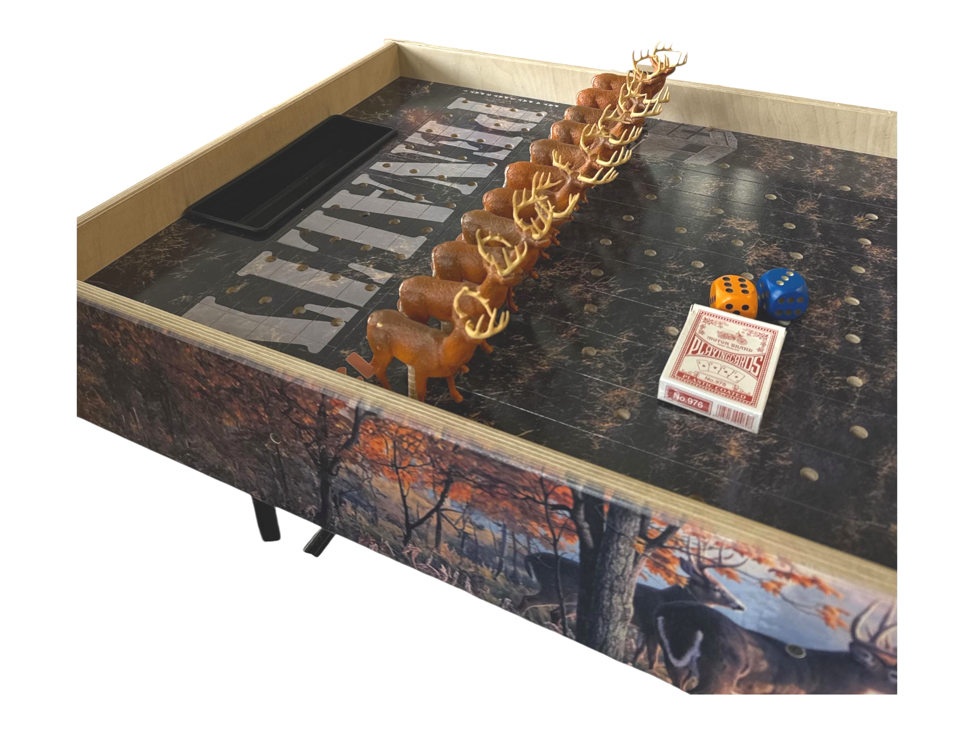Ultimate Big Buck Derby - Jumbo Horse Racing Game with Integrated Chip Pot - Korvel