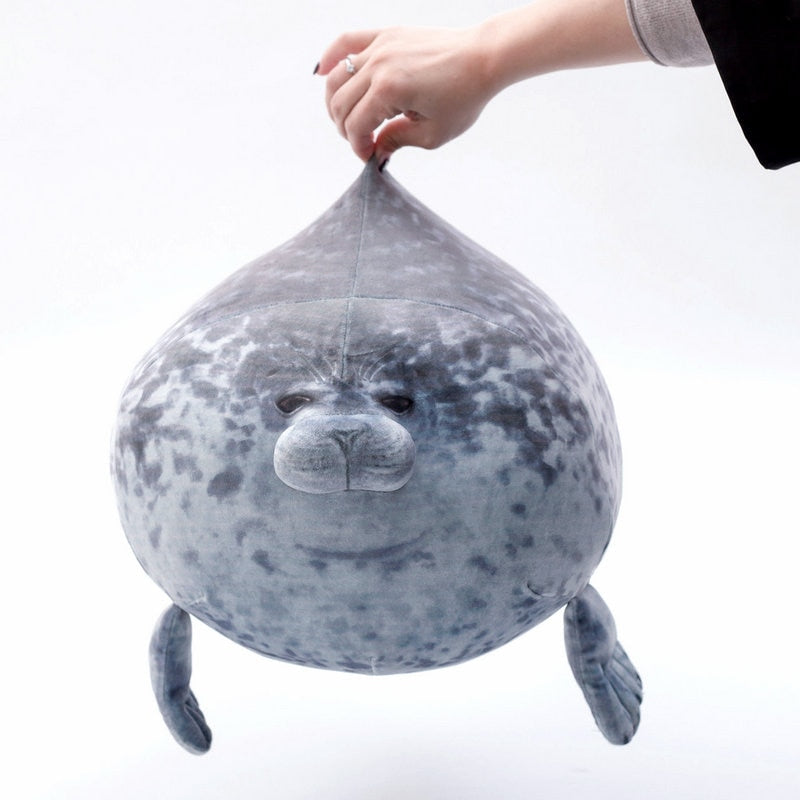 3D Novelty Seal Plush Toys Sea Lion Stuffed Throw Pillow Soft Seal Plush Party Hold Pillow Baby Sleeping Pillow Chair Cushion - Korvel