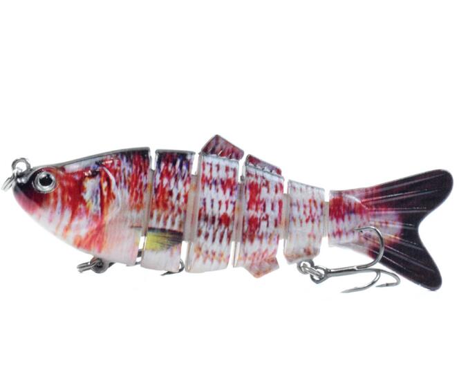 10cm 16.5g Multi-section Lure With Ring Beads Simulation Luya Multi-section Lure Submerged Bionic 6-section Lure - Korvel