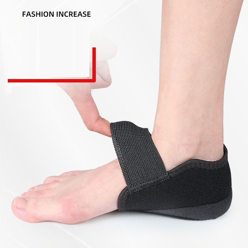 Height increasing heel cover, heel protection cover, shock-absorbing and pressure relieving Velcro heel - Korvel