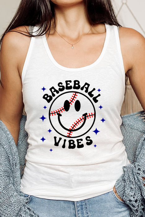 Ultimate Comfort Racerback Tank - Baseball Vibes Collection - Korvel