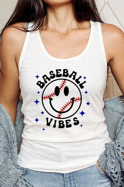 Ultimate Comfort Racerback Tank - Baseball Vibes Collection - Korvel