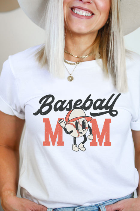 Baseball Mom Cartoon Tee - Unisex Fit
