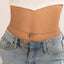 Sexy rhinestone puncture navel nail waist chain, sweet and cool summer body chain - Korvel