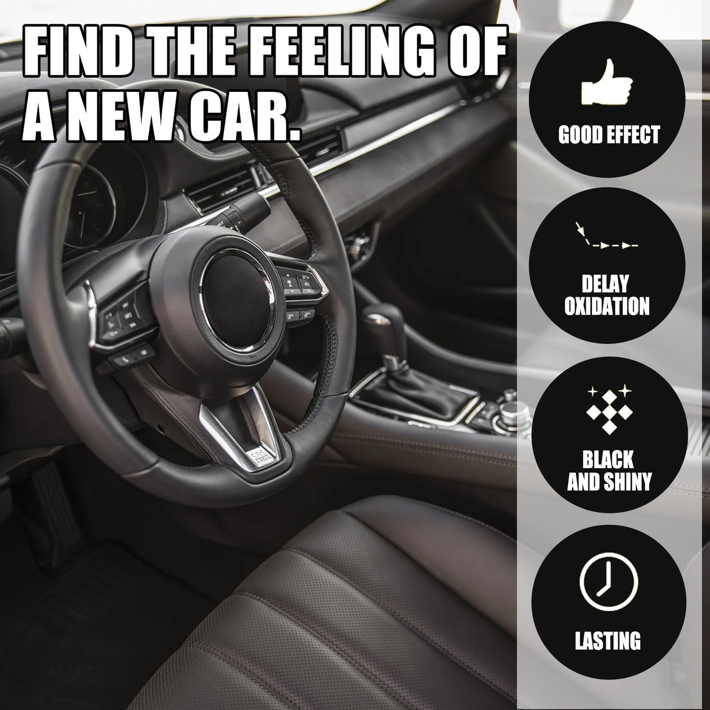 Automotive Plastic Refurbishment Coated Crystal Liquid, Instrument Panel Interior Clean Decontamination Anti-dust Refurbishment Bright Coating Liquid - Korvel