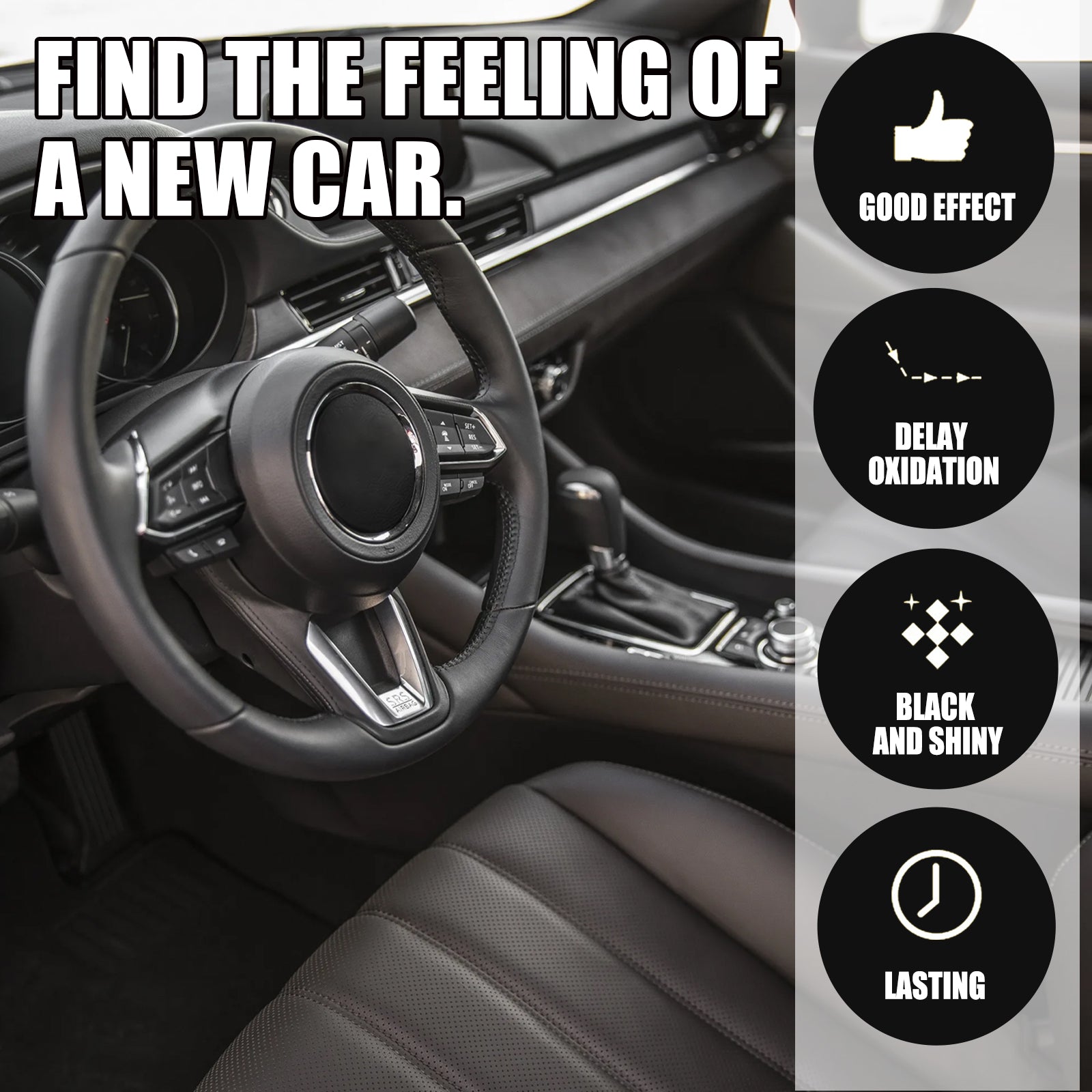 Automotive Plastic Refurbishment Coated Crystal Liquid, Instrument Panel Interior Clean Decontamination Anti-dust Refurbishment Bright Coating Liquid - Korvel