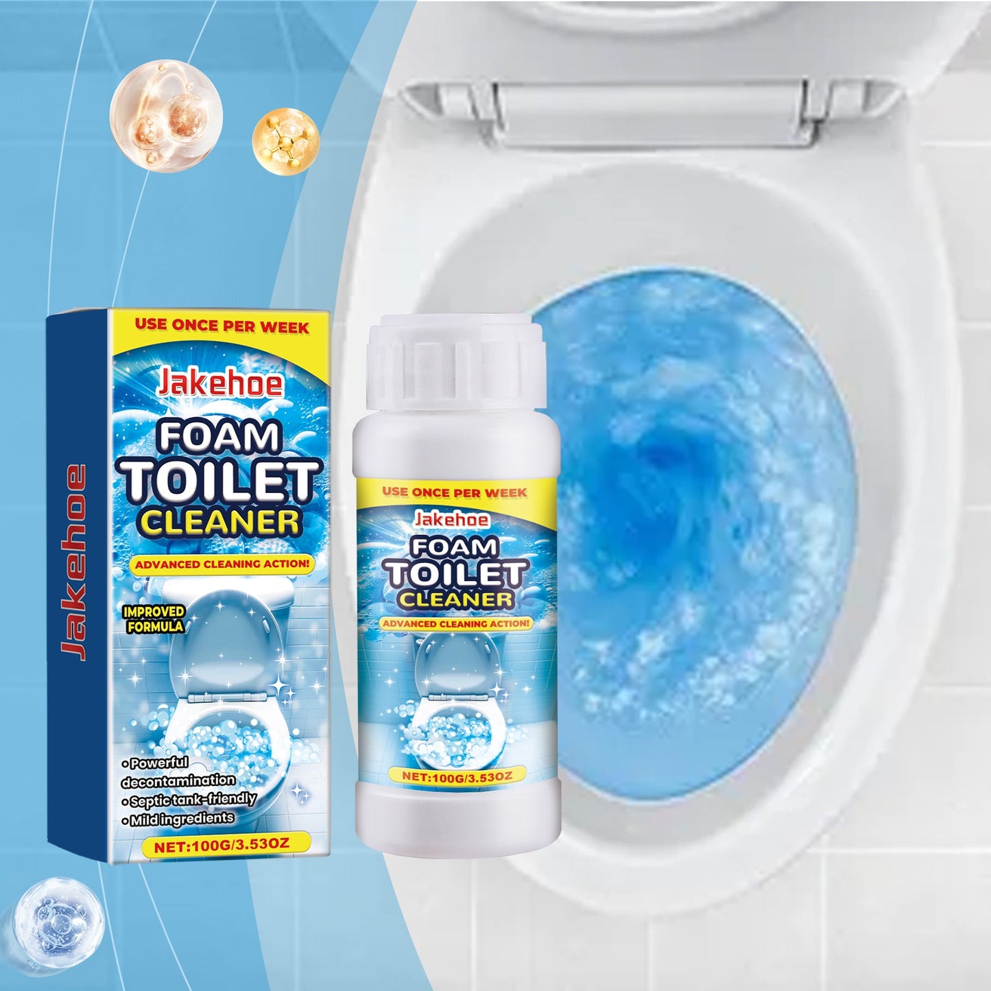 Premium Foam Toilet Cleaner for Effective Stain Removal