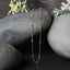 14k Two Tone Gold Diamond Cut Bead Links Pendant Chain
