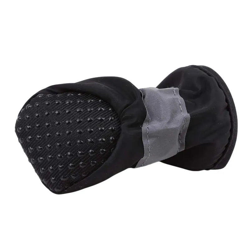 New 4pcs Pet Dog Shoes Anti-slip Rain Snow Boot Thick Warm For  Small Cats Dogs Puppy Dog Socks Booties - Korvel