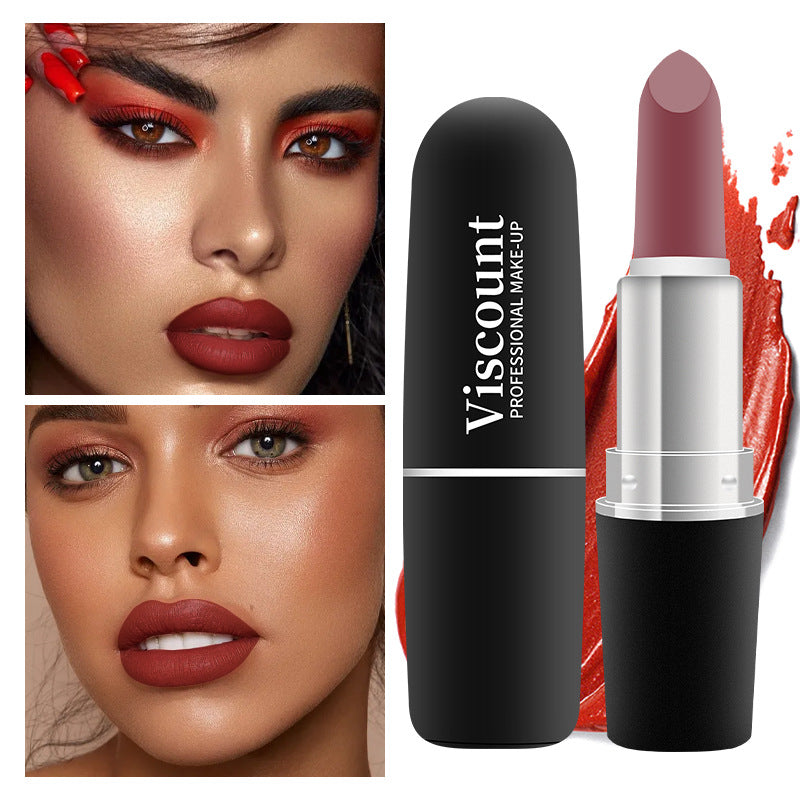 New Frosted Bullet Fog Matte White Lipstick Small Pepper 12 Color Moisturizing Lipstick - Korvel