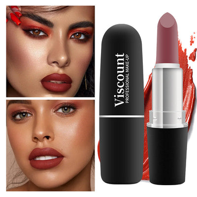 New Frosted Bullet Fog Matte White Lipstick Small Pepper 12 Color Moisturizing Lipstick - Korvel