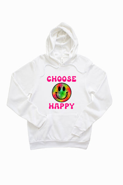 Choose Happy Unisex Hoodie - Korvel
