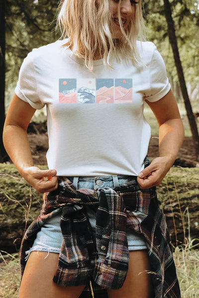 Sun & Mountain Art T-Shirt