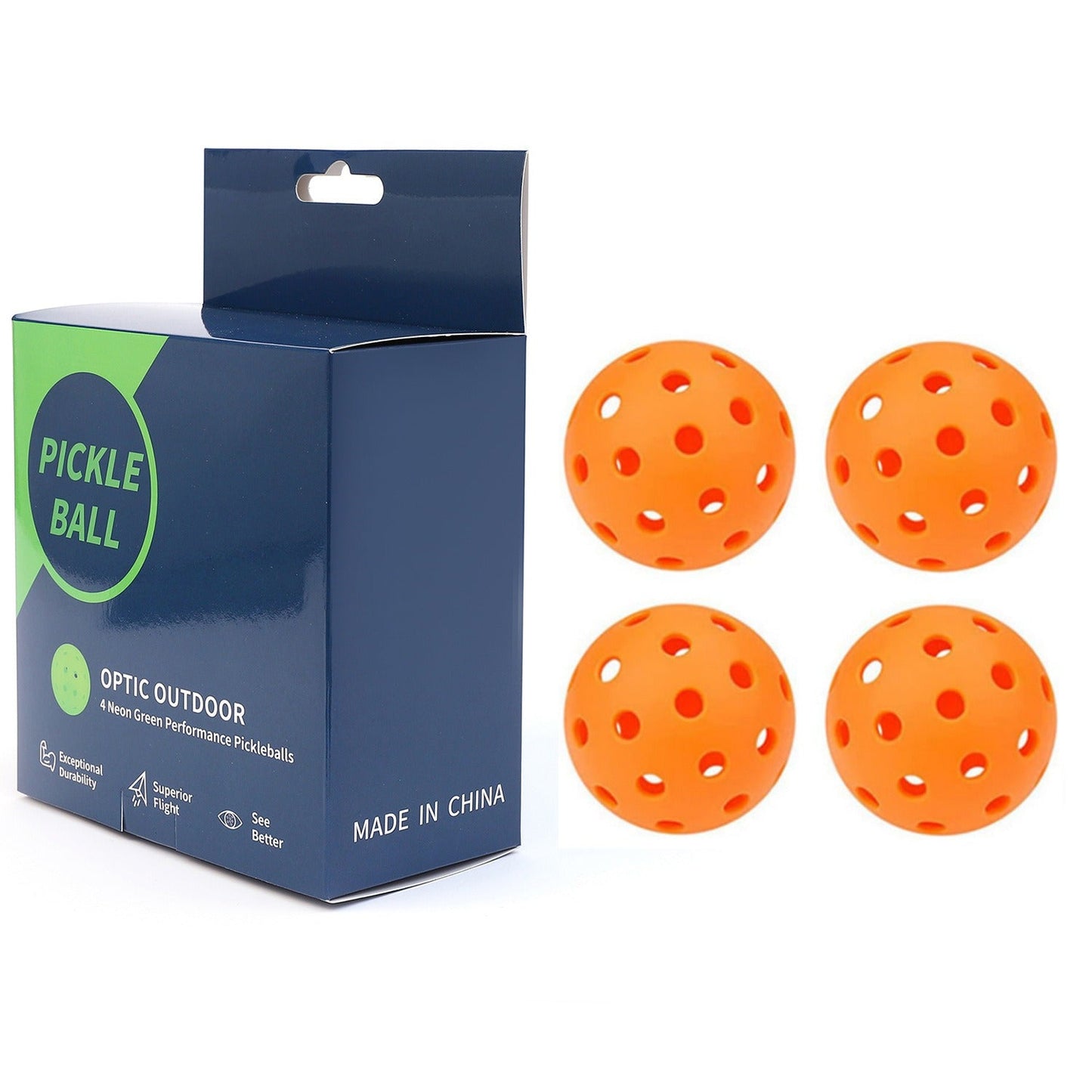 Premium 74mm PE Pickleball - Color Box Edition