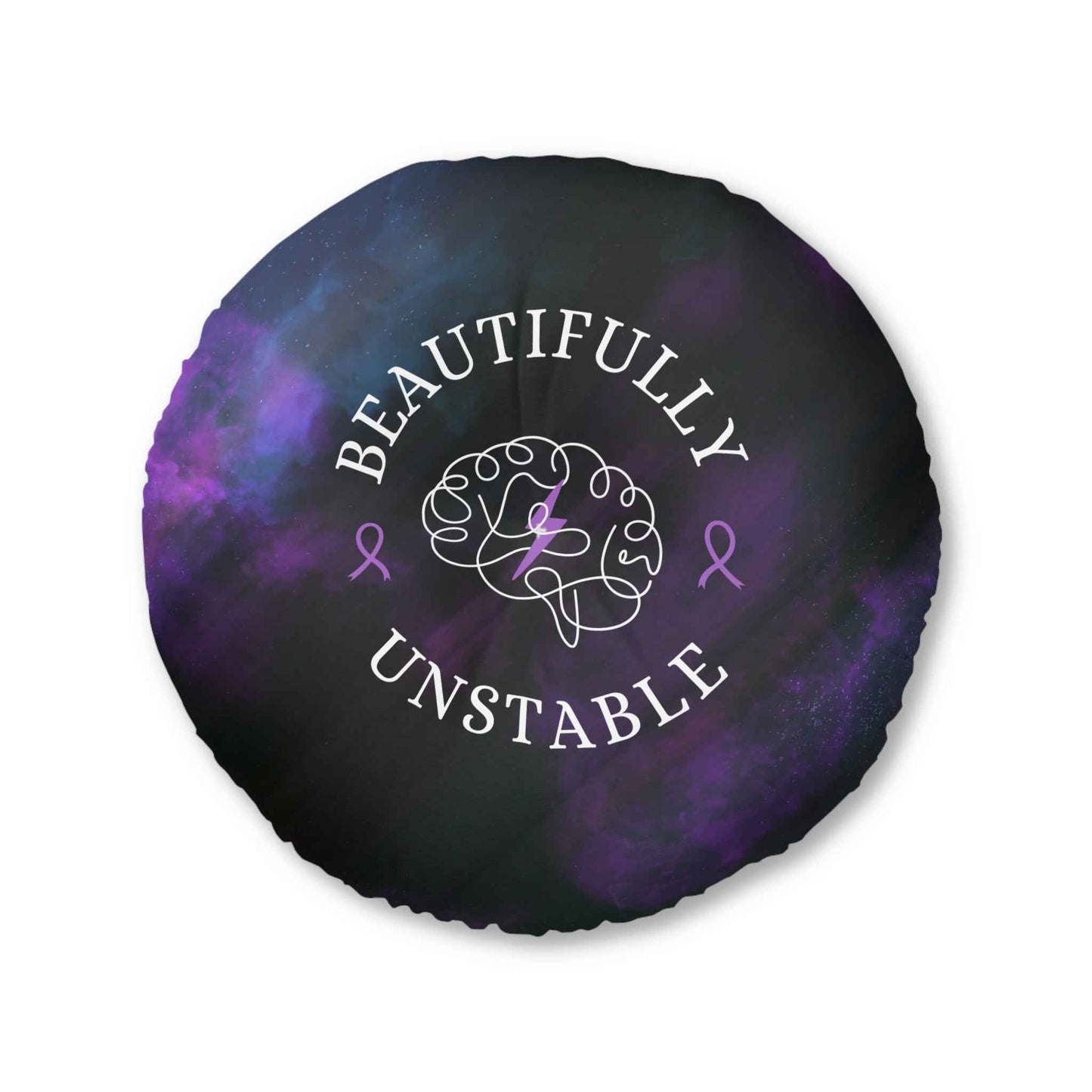 Beautifully Unstable Purple Awareness Floor Pillow