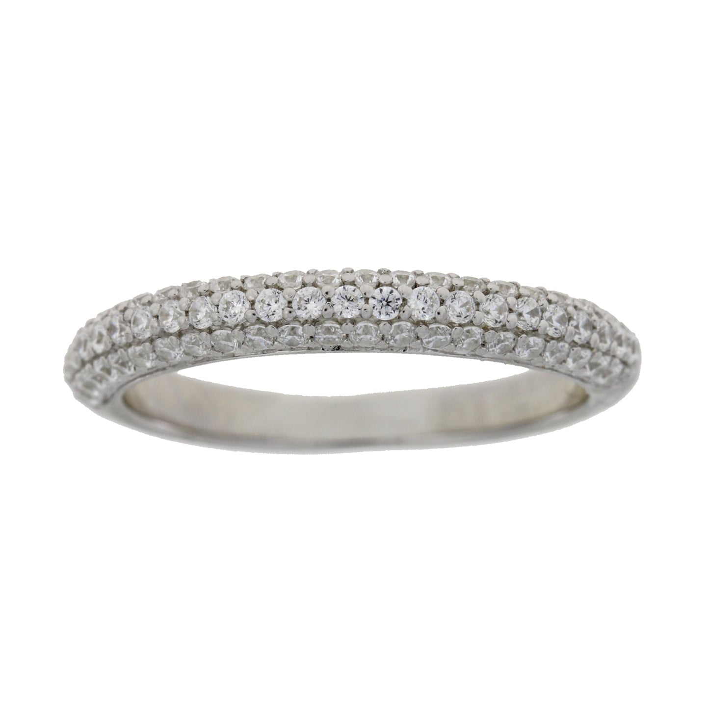 Bague de mariage en argent sterling et zircon cubique