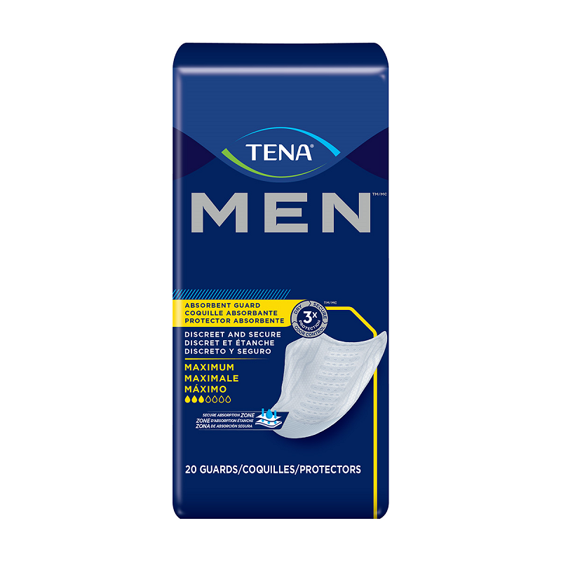 Protectores Tena Men - Absorbencia Moderada, 20 Contenido