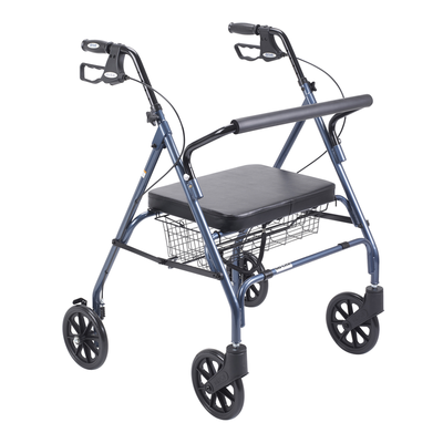 Drive Medical Heavy Duty Bariatric Rollator Walker with Padded Seat