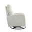 Silla mecedora giratoria tapizada JiaDa en beige