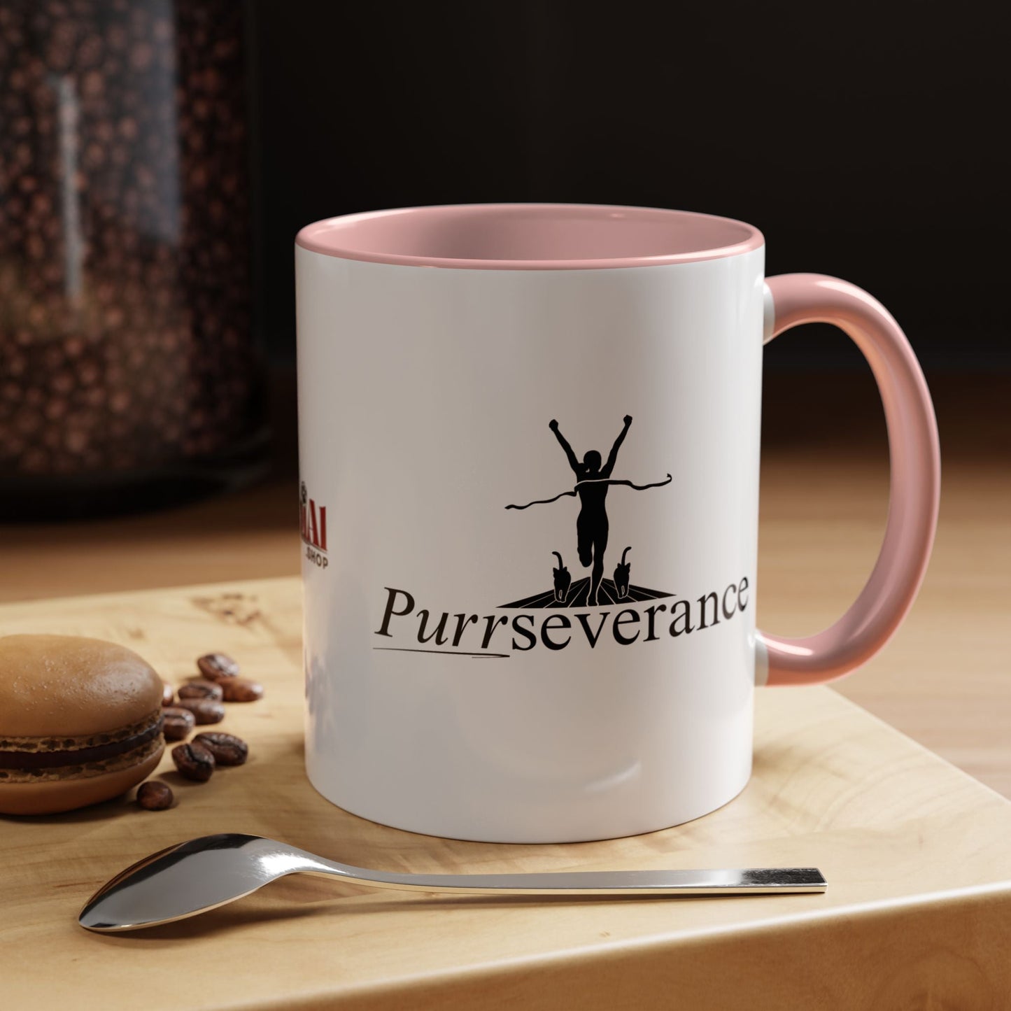 Purrseverance Accent Coffee Mug - Stylish & Functional