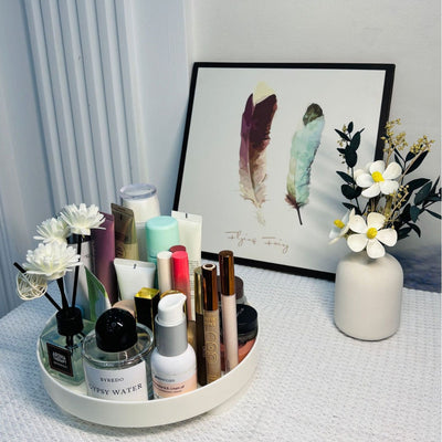 ins desktop cosmetics storage box tray entrance ornaments storage tray - Korvel