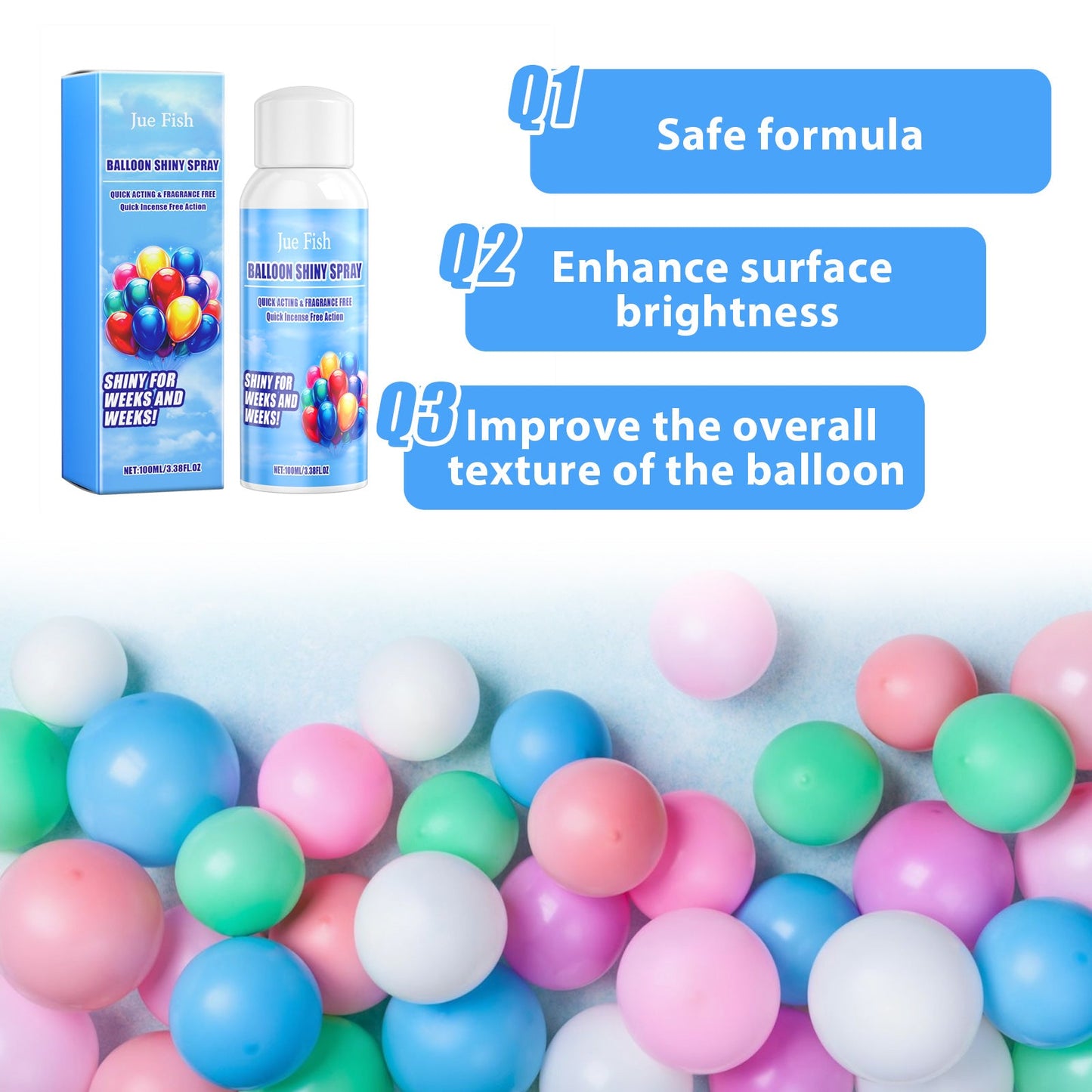 Balloon Shiny Spray for Dazzling Party Decorations