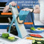 Multifunctional veggie & fruit slicer-grater. Chop, grate, slice potatoes efficiently. Ideal kitchen tool. - Korvel