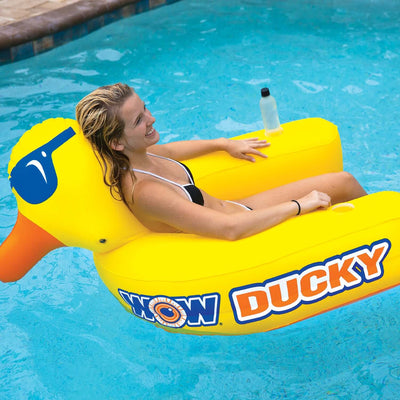 WOW Sports Ducky Lounge - Fun and Comfortable Pool Float