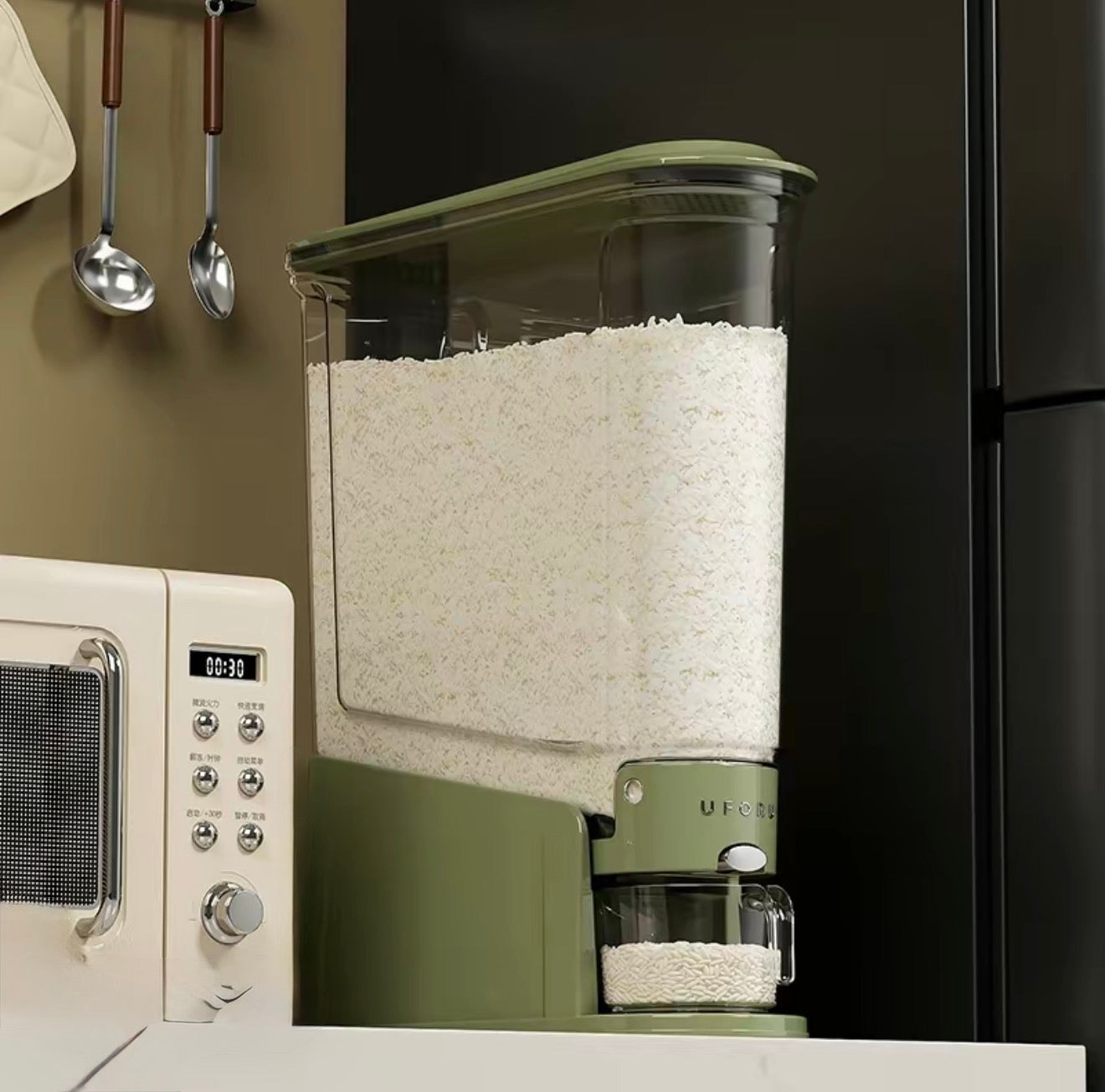 GrainGuard Rice Dispenser - Premium Food Storage Solution