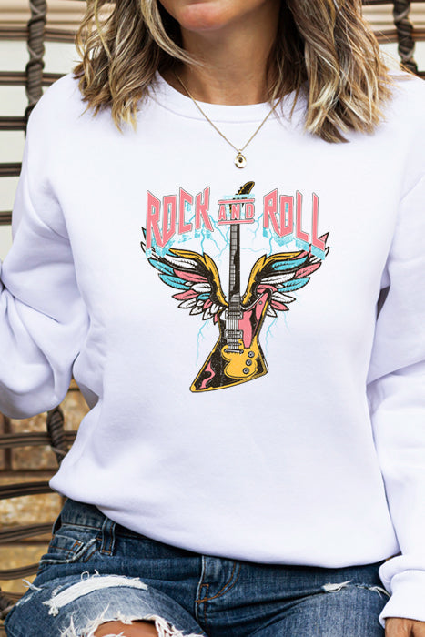 Wildberry Waves Rock and Roll Sweatshirt - Ultimate Comfort - Korvel