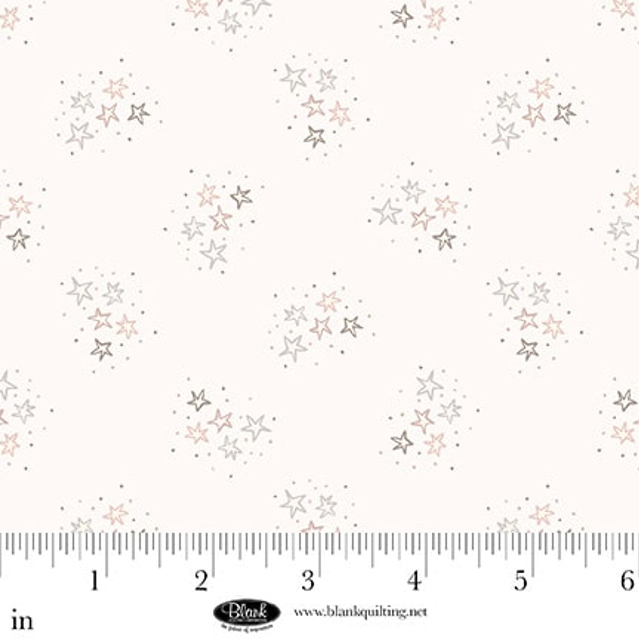 Tela de Algodón White Stars Sugar Dreams - 44"/45" por Yarda