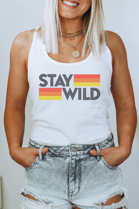 Stay Wild Racerback Tank Top