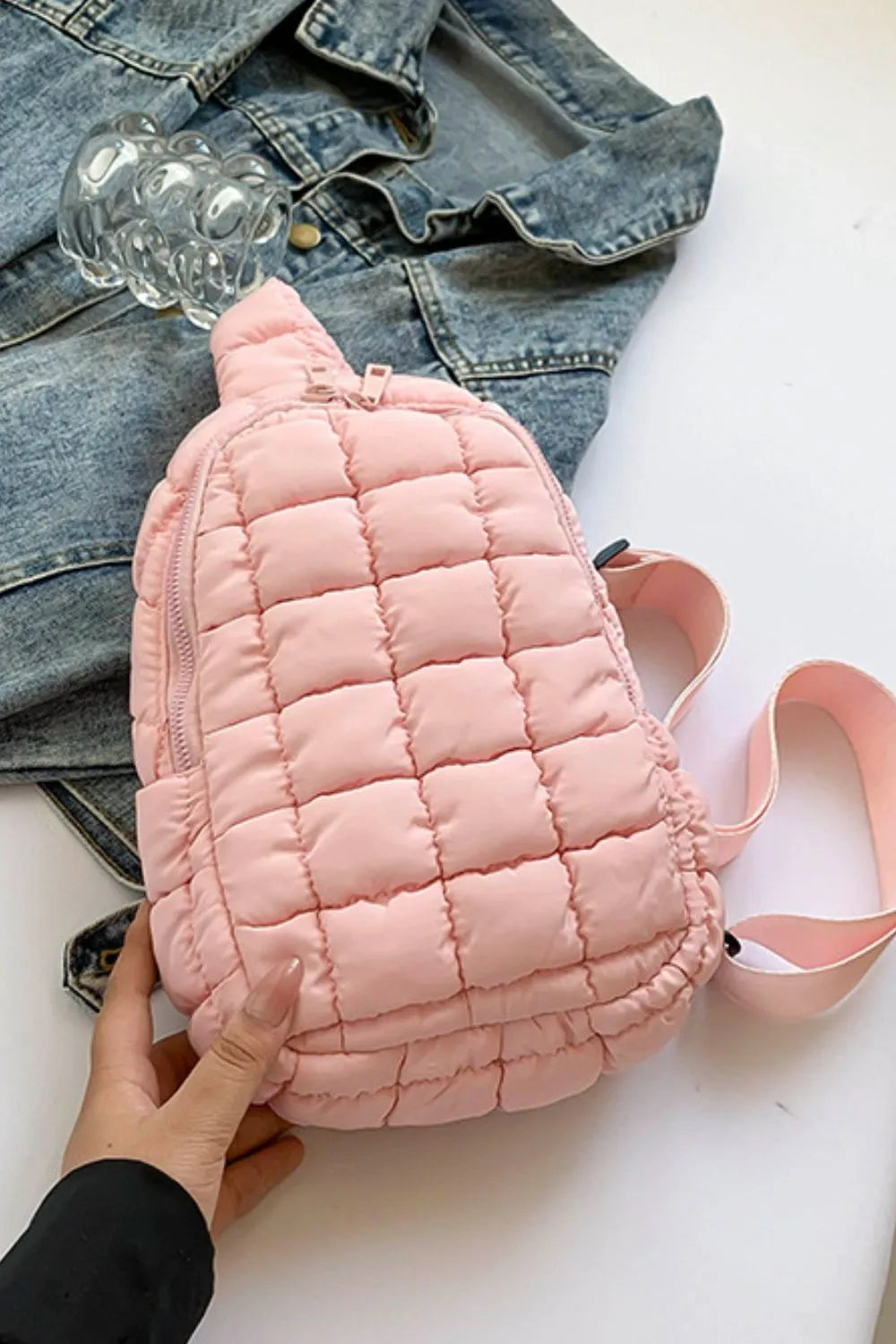 Quilted Nylon Crossbody  Bag - Korvel