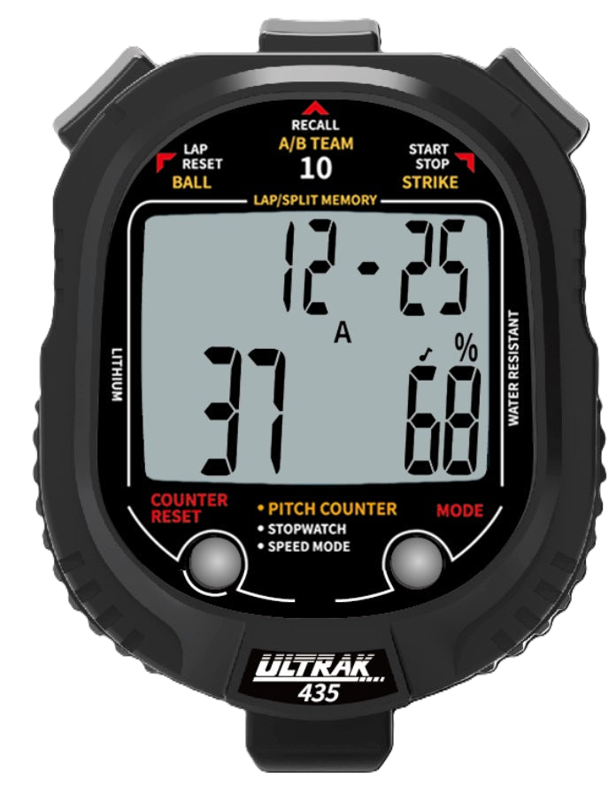 ULTRAK 435 Pitch Counter with Speed Monitor & Stopwatch