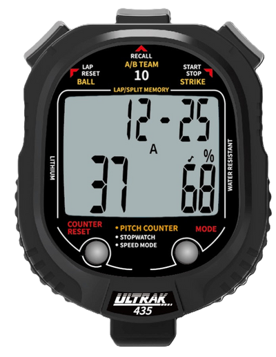 ULTRAK 435 Pitch Counter with Speed Monitor & Stopwatch