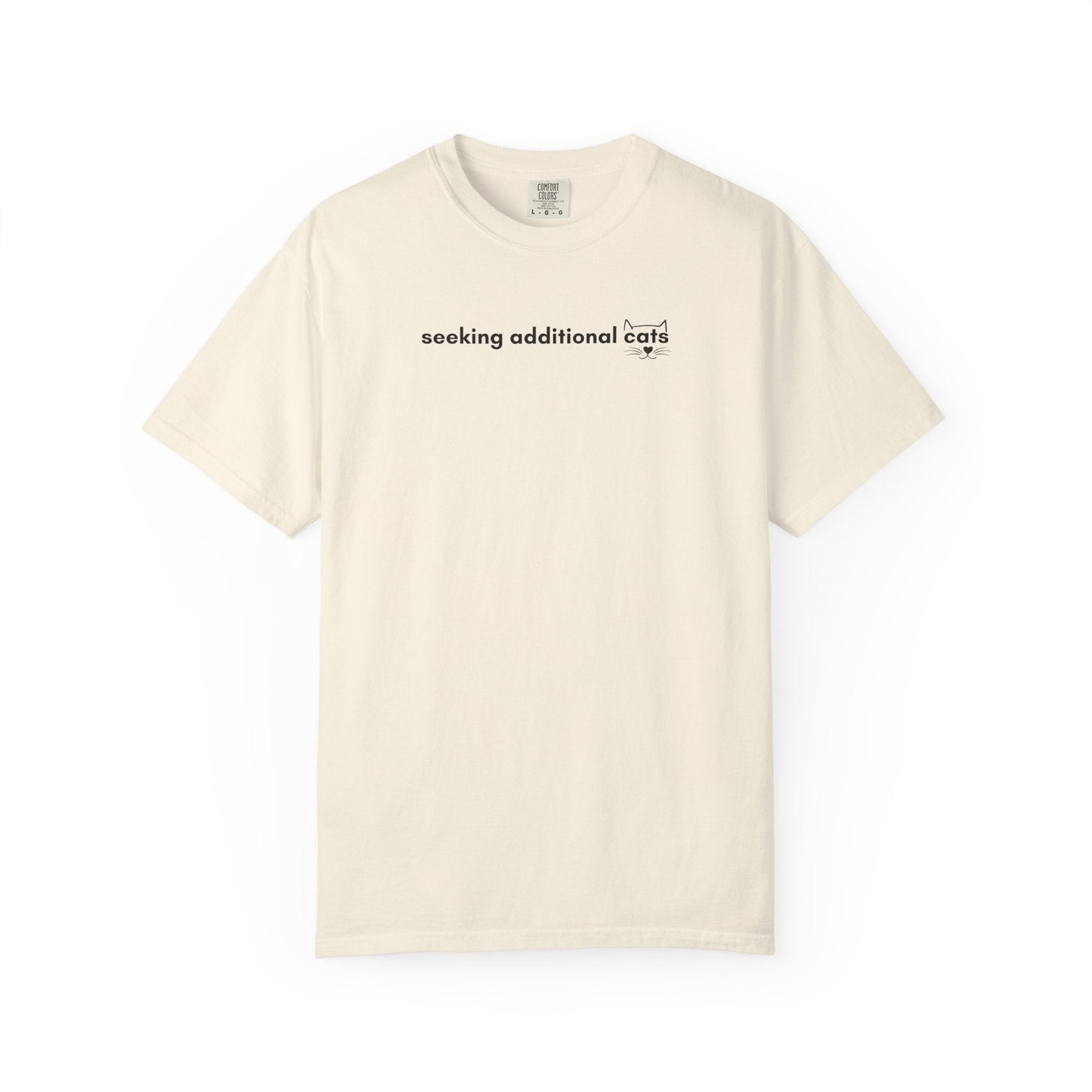 Seeking Additional Cats T-Shirt | Minimalist Cat Lover Tee