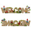 Escultura de Jardín Dwarf Welcome Card para Decoración Exterior