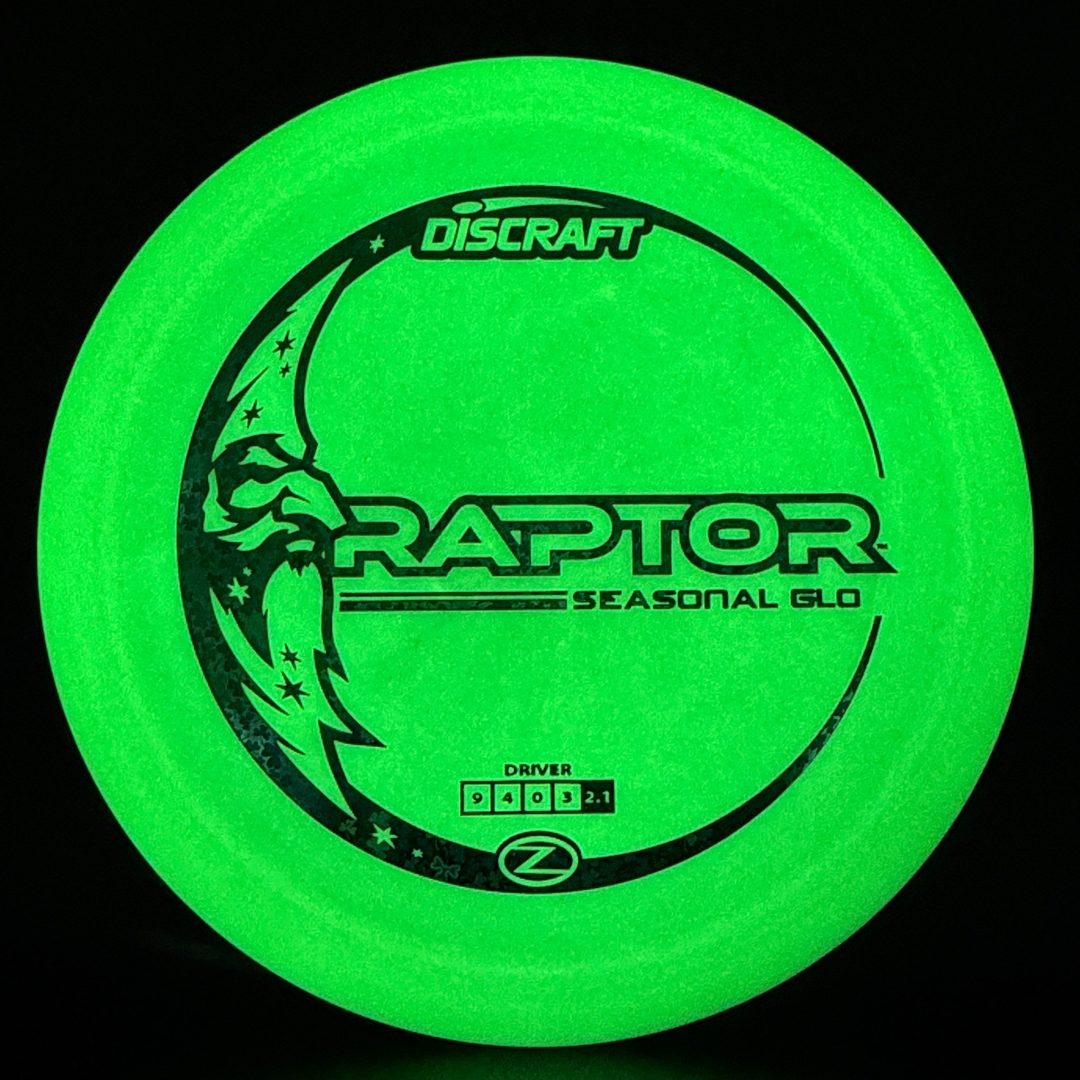 Glo Z Raptor - Disco de Golf Driver Edición Limitada