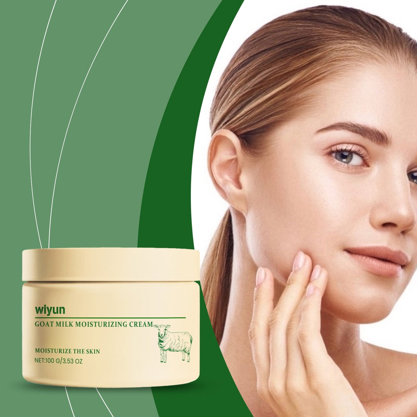 Sheep Moisturizer, Moisturizing High Moisture Goat Milk Soft, Smooth And Elastic Gloss Repair Cream - Korvel