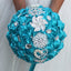 Artificial Wedding Bouquets Hand Made Flower Rhinestone Bridesmaid Crystal Bridal Wedding Bouquet - Korvel