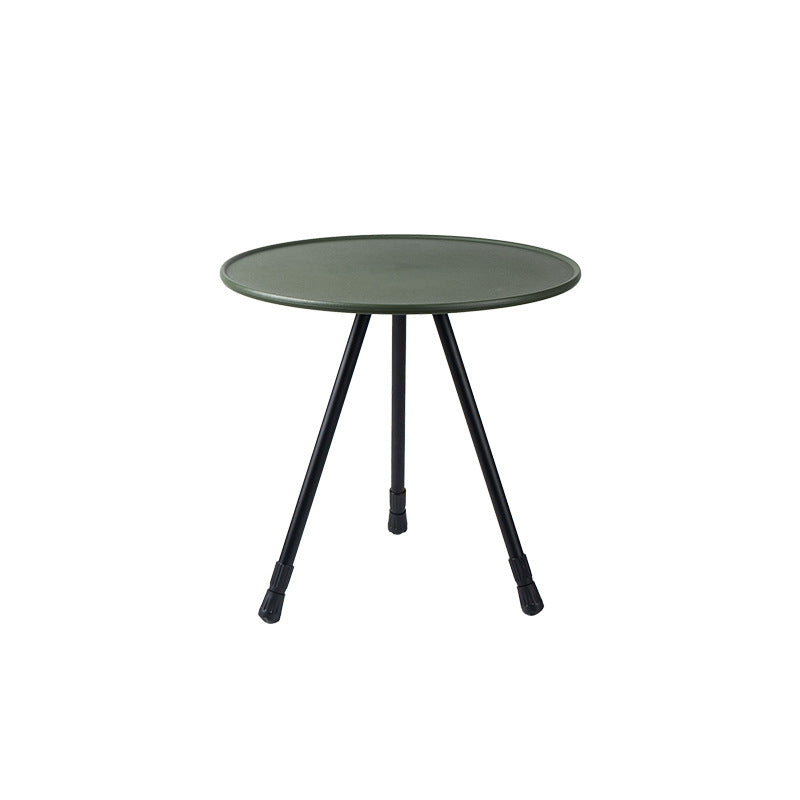 Outdoor Furniture Balcony Lightweight Portable Aluminum Height Adjustable Small Round Outdoor Folding Picnic Camping Table - Korvel