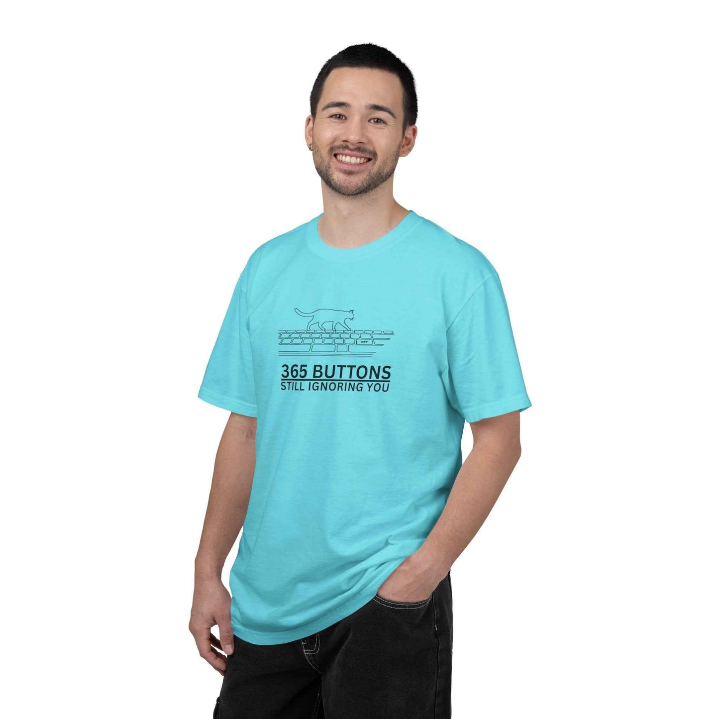365 Buttons Still Ignoring You – Cat Keyboard T-Shirt