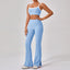 Conjunto de Ropa Deportiva de Tirantes para Mujer con Color Contrastante