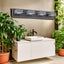 LED Modern Black Vanity Lights, 4-Lights Acrylic Matte Black Bathroom Vanity Lights Over Mirror - Korvel