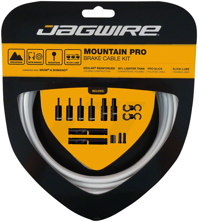 Kit de Cable de Freno Pro Jagwire para Bicicletas de Montaña - Blanco