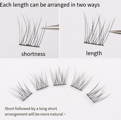 Lazy Fish Tail False Eyelashes Trilogy Natural Simulation Thick Single Cluster Lazy Series Deviruchi Eyelashes - Korvel