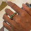 18K Gold-Plated Inlaid Zircon Ring - Korvel