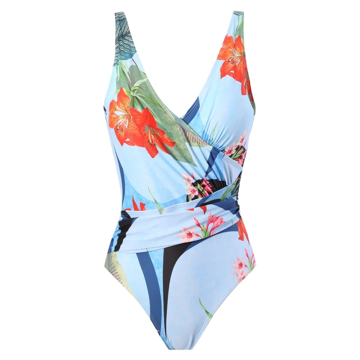French Retro Two-Piece Bikini for Beach Getaways