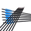 Musen 12Pcs 17" Carbon Crossbow Arrows with Broadheads